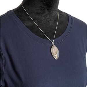 Angel Opal Druzy Pendant NWOT